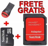 Cartão De Memoria 16  Gb  Sandisk  Garamtia E Qualidade